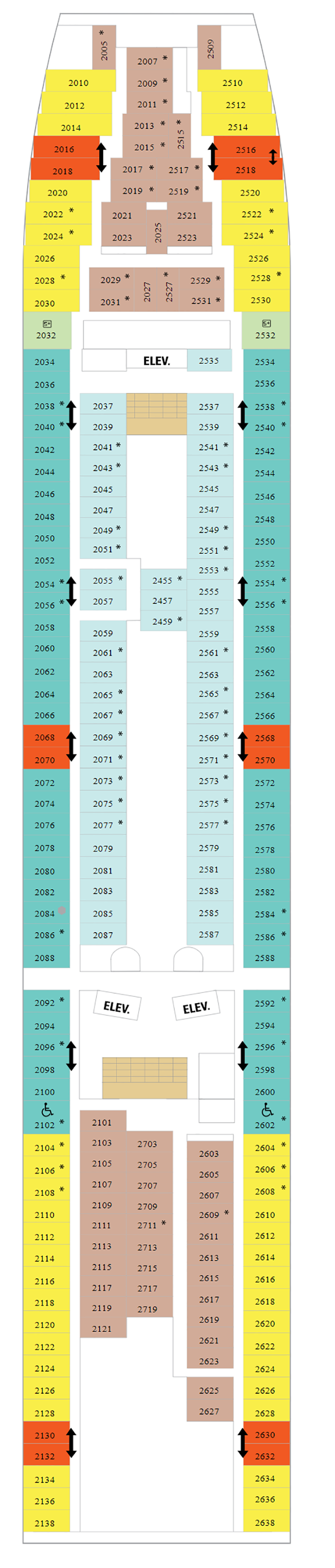 Deck Plan for Vision of the Seas | Iglu Cruise