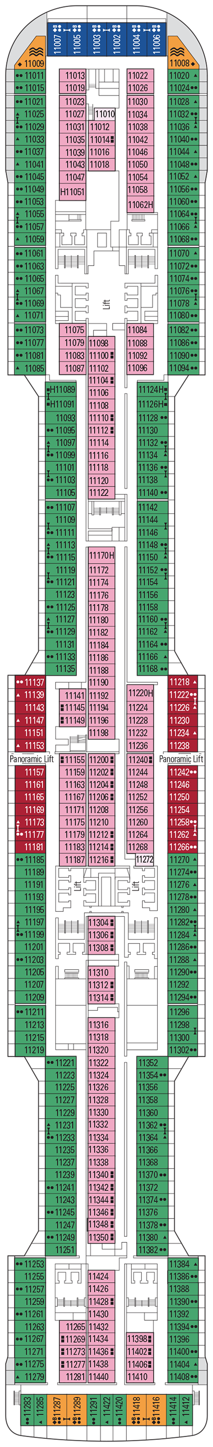 Deck Plan For Msc Virtuosa Iglu Cruise 3704