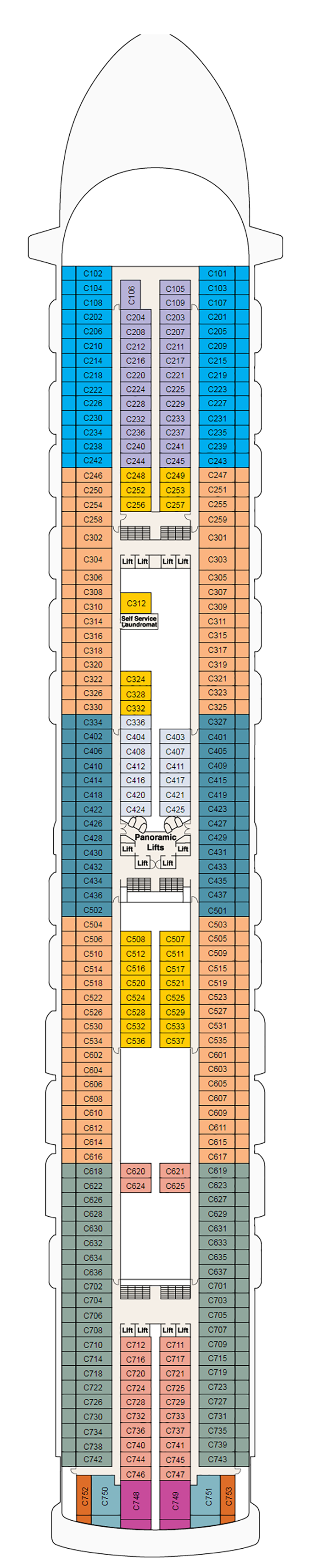 Deck Plans - Caribbean Princess - Planet Cruise