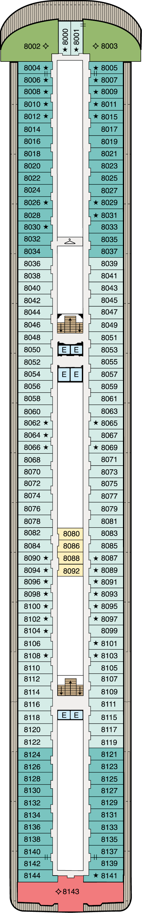 Riviera – Deck Plans - Planet Cruise