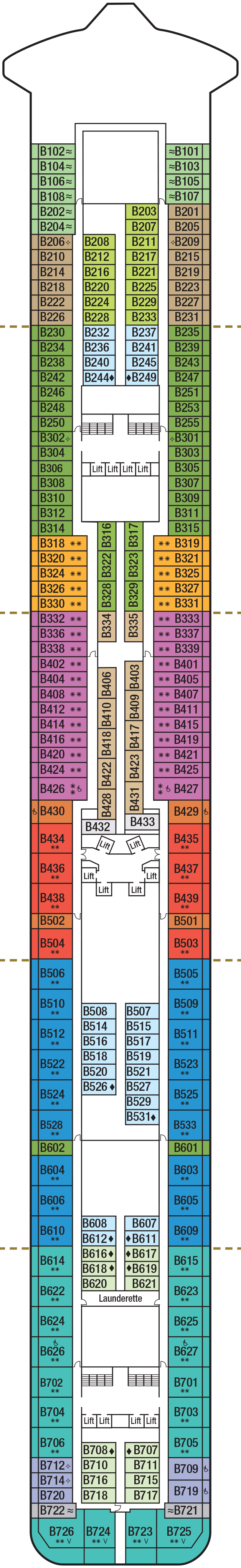 Deck Plan For Britannia | Iglu Cruise