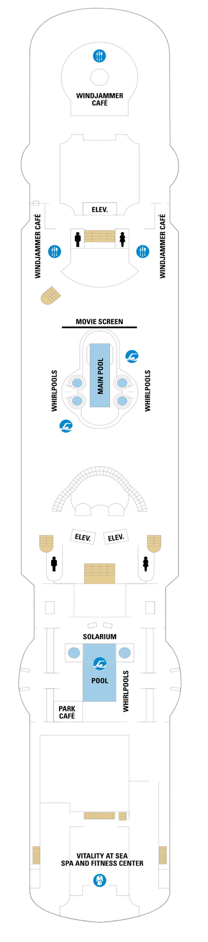 Deck Plan for Vision of the Seas | Iglu Cruise