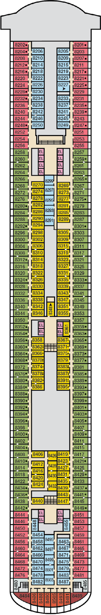 Carnival Venezia – Deck Plans - Planet Cruise