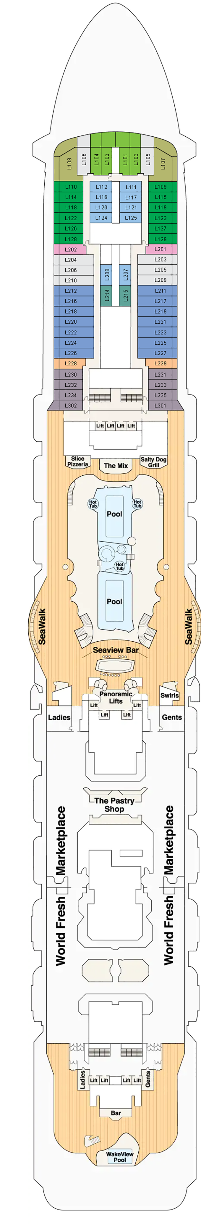 Deck Plans - Sky Princess - Planet Cruise