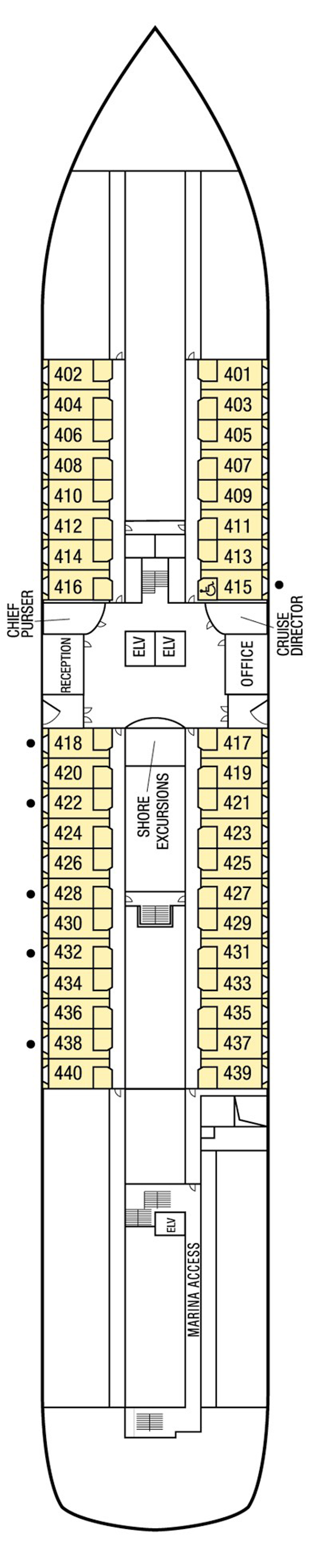 Cabins in Deck 4