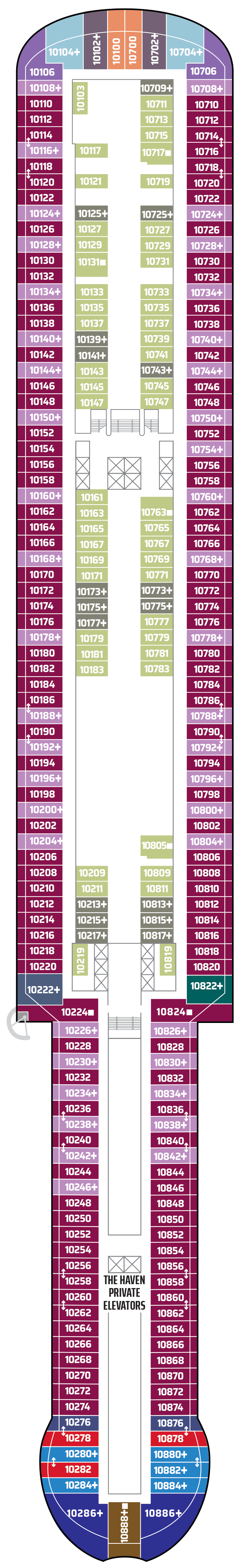 Norwegian Aqua – Deck Plans - Planet Cruise