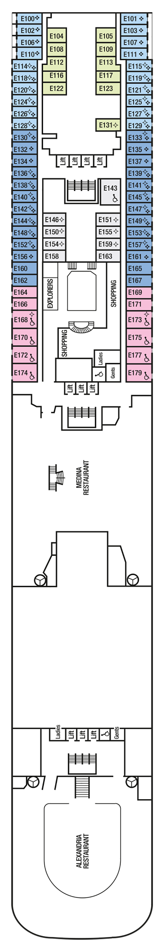 Deck plans on P&O Aurora - Planet Cruise