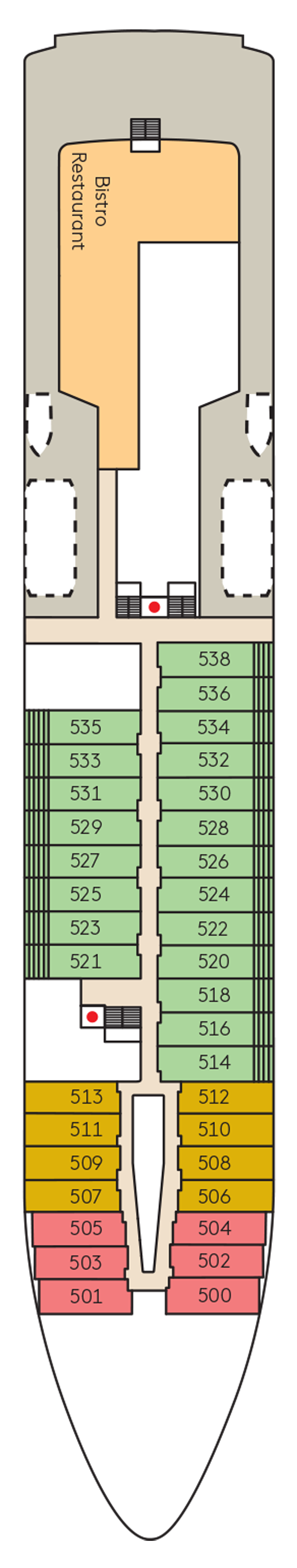 Cabins in Deck 5