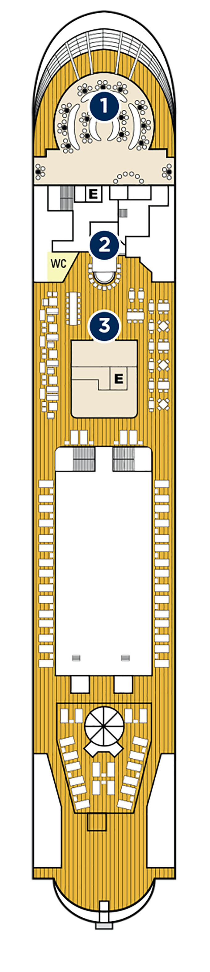 Cabins in Deck 8