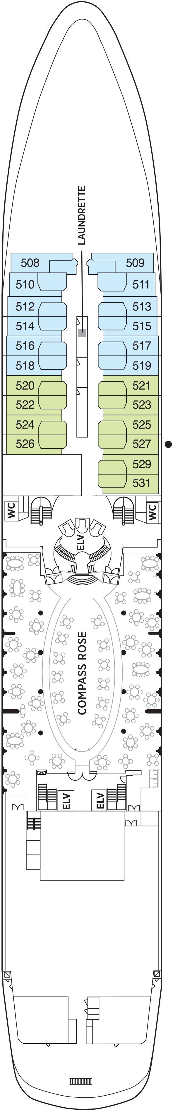 Deck Plan for Regent Seven Seas Navigator | Iglu Cruise