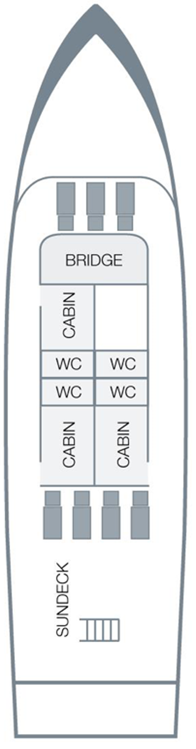 Cabins in Deck 
