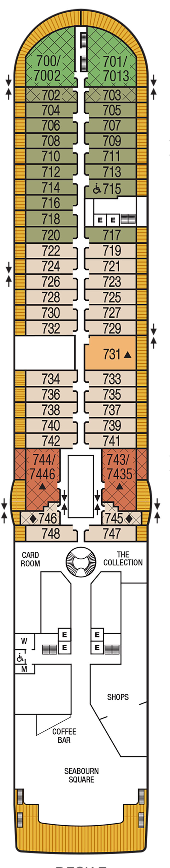 Cabins in Deck 7