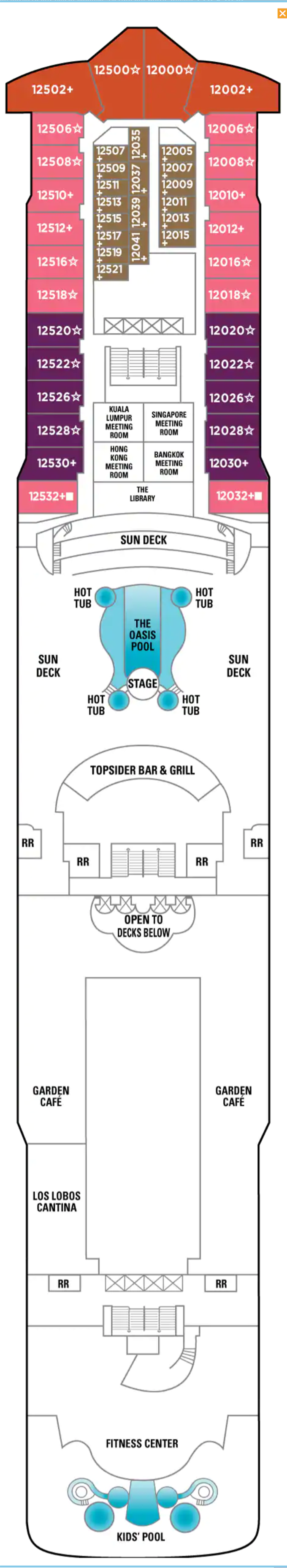 Deck Plans - Norwegian Dawn - Planet Cruise