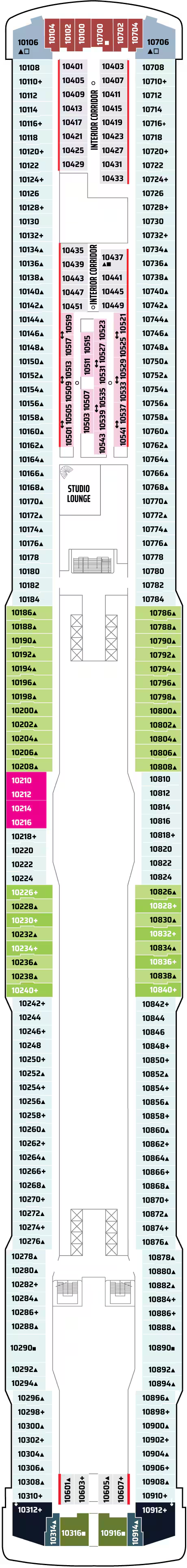 Cabins in Cubierta 10
