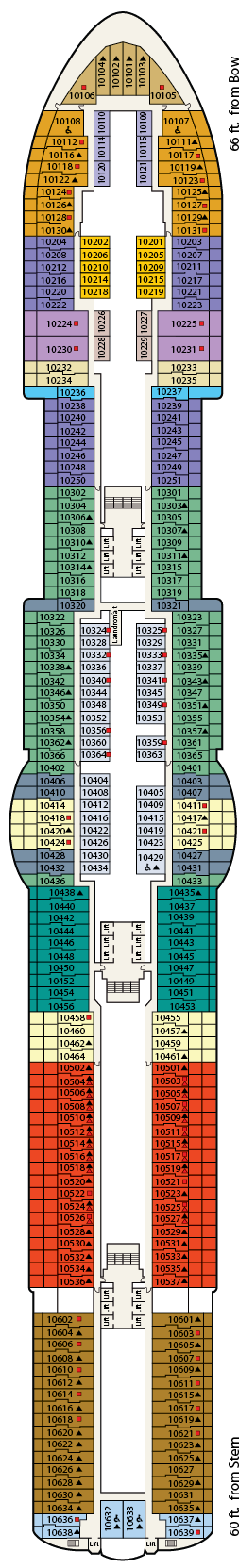 Cabins in Deck 10
