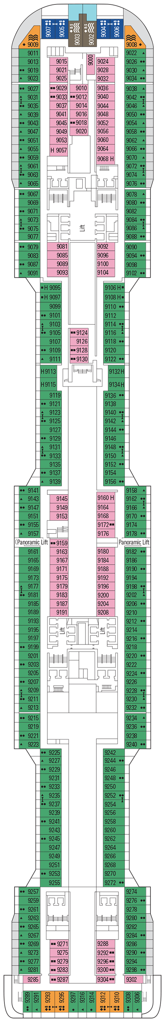 Msc Virtuosa Deck Plan Balcony - Image to u