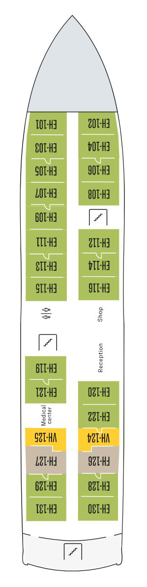 Cabins in Deck 2