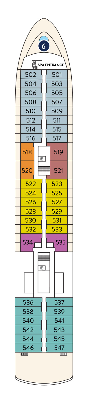 Cabins in Deck 5