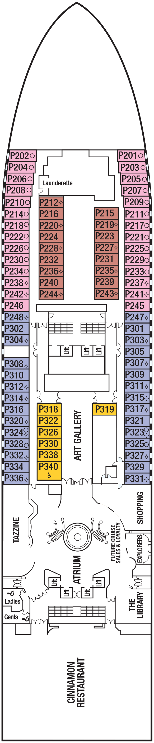 Deck Plans P O Ventura Planet Cruise