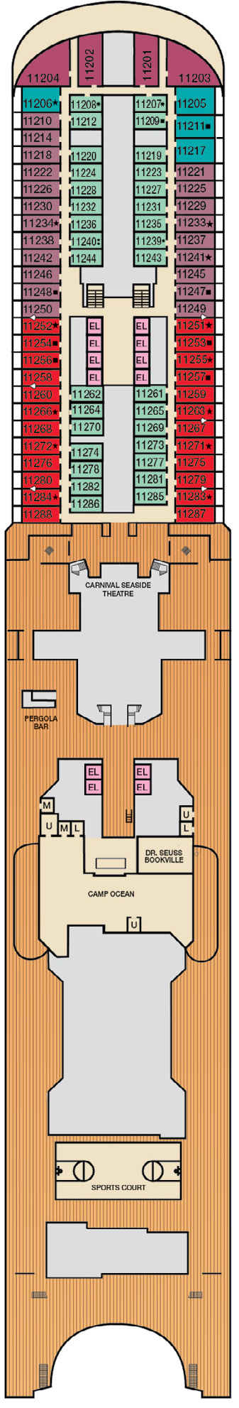 Cabins in Deck 11