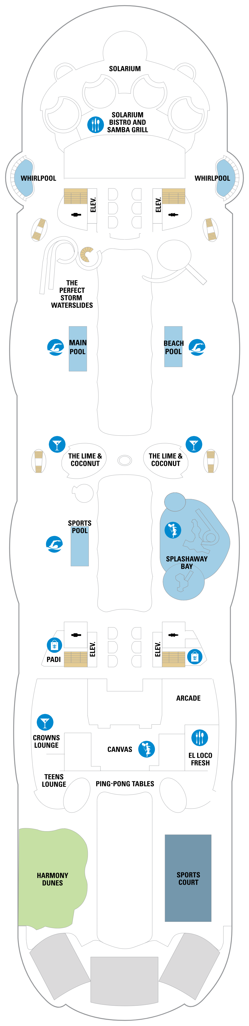 Cabins in Deck 15