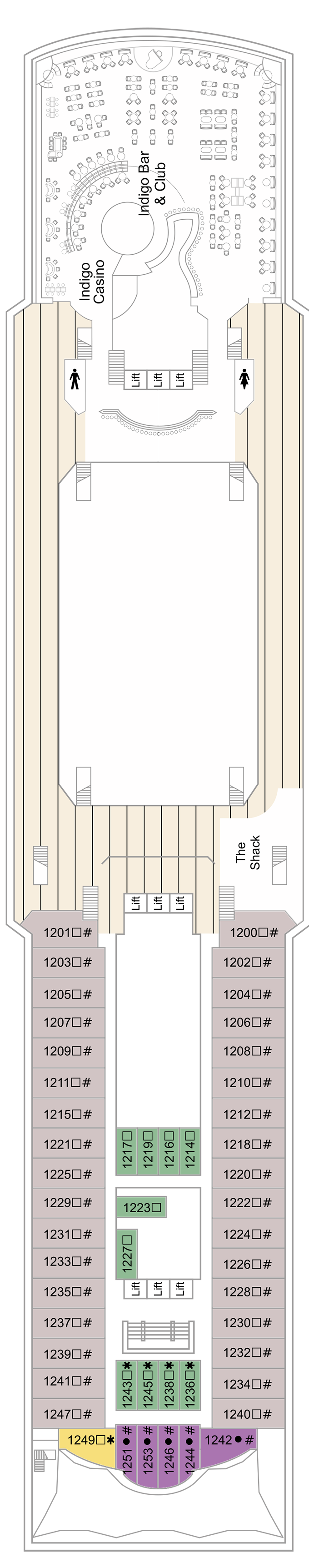 Deck Plan for Marella Explorer 2  Iglu Cruise