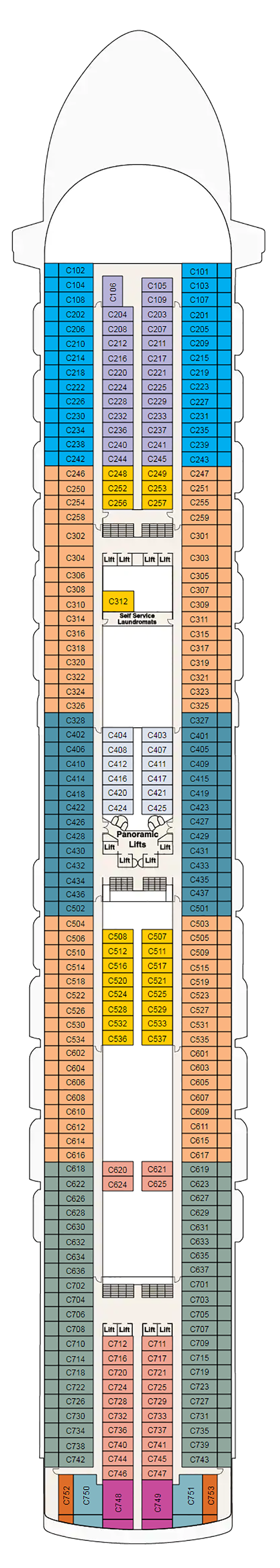 Deck Plans - Crown Princess - Planet Cruise