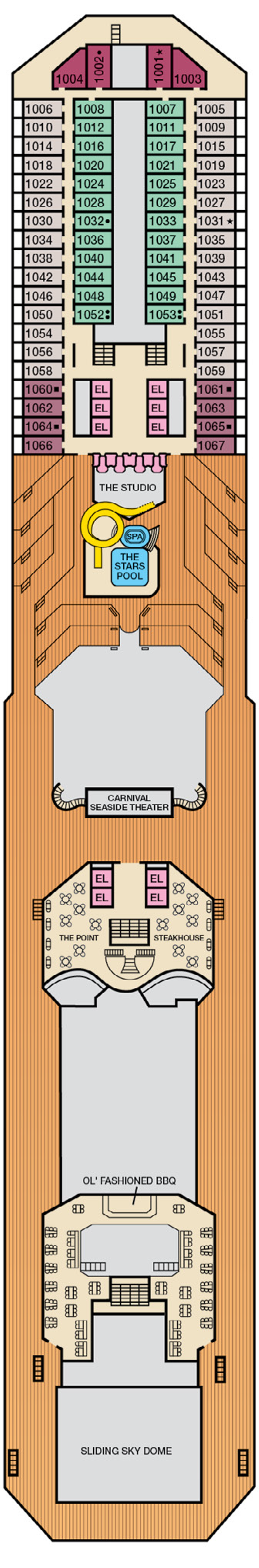 Carnival Conquest – Deck Plans - Planet Cruise