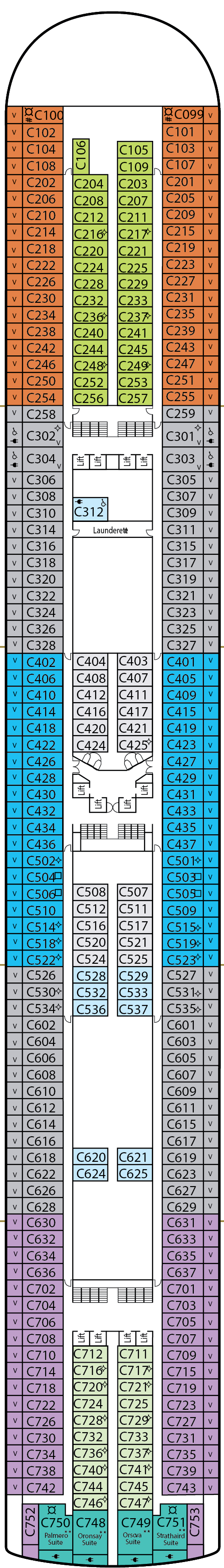 Deck Plans P O Azura Planet Cruise
