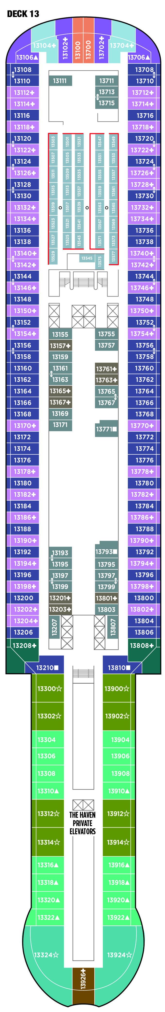 Norwegian Prima – Deck Plans - Planet Cruise