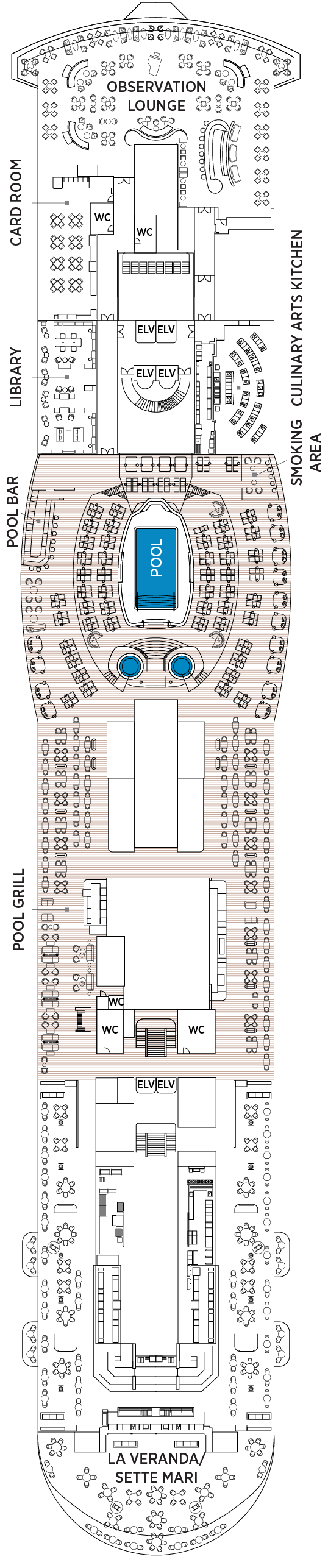 Cabins in Deck 12