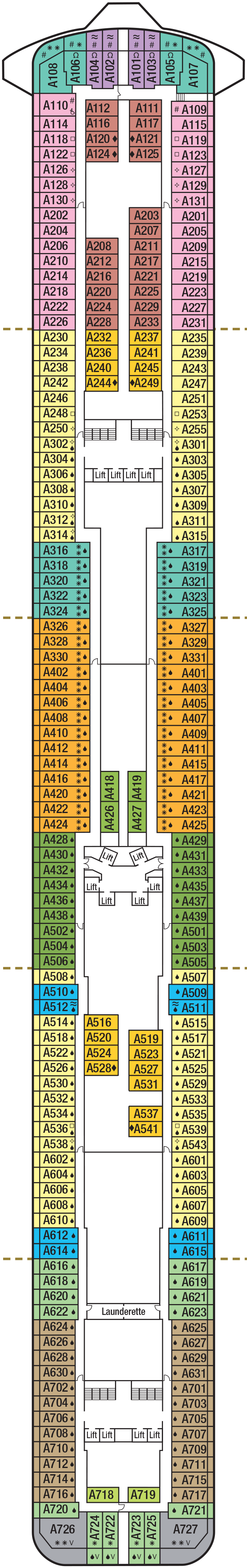 Deck Plans - P&O Britannia - Planet Cruise