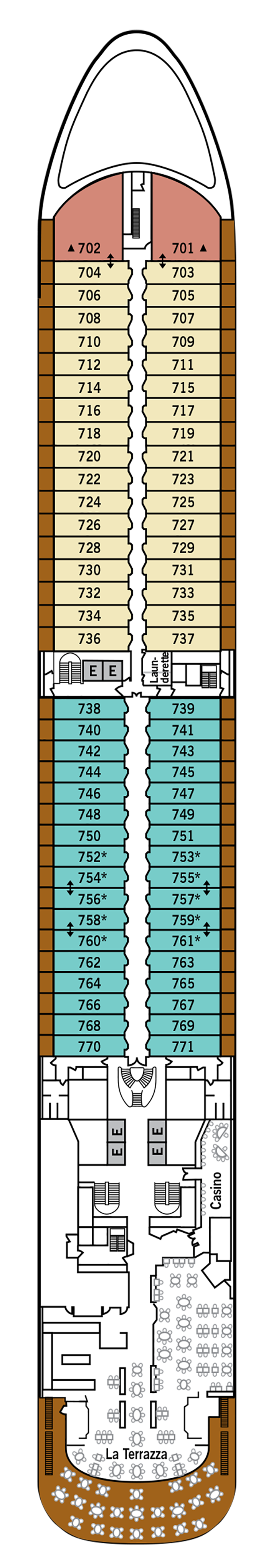 Cabins in Deck 7