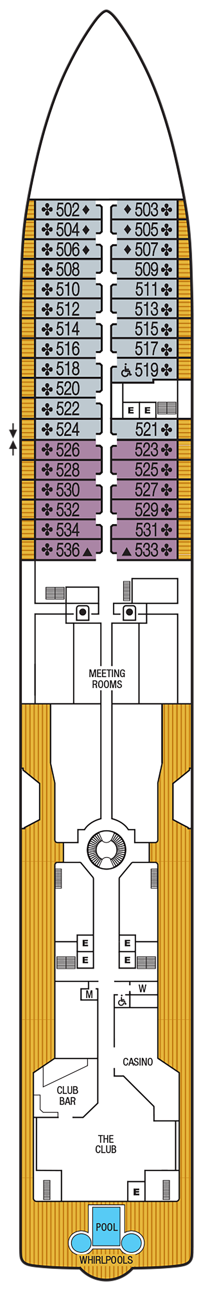 Cabins in Deck 5