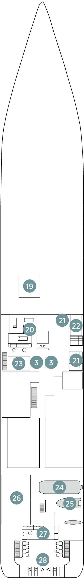 Cabins in Deck 2