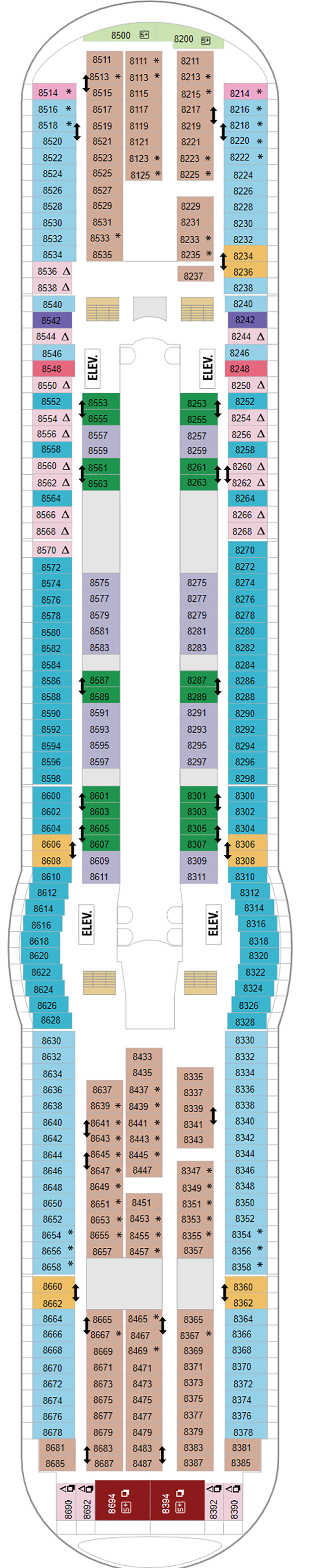 Deck Plans- Adventure of the Seas - Planet Cruise