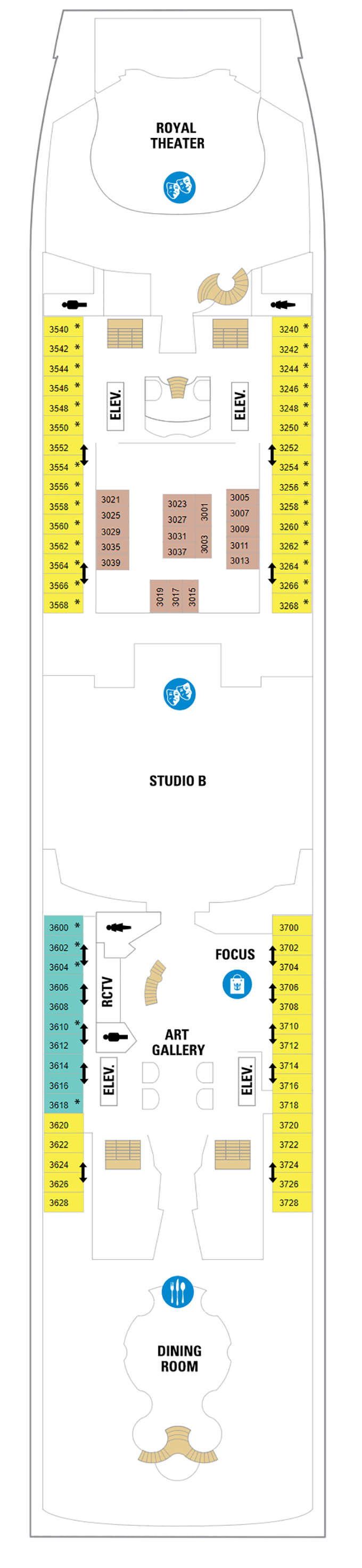 Deck Plans - Navigator of the Seas - Planet Cruise