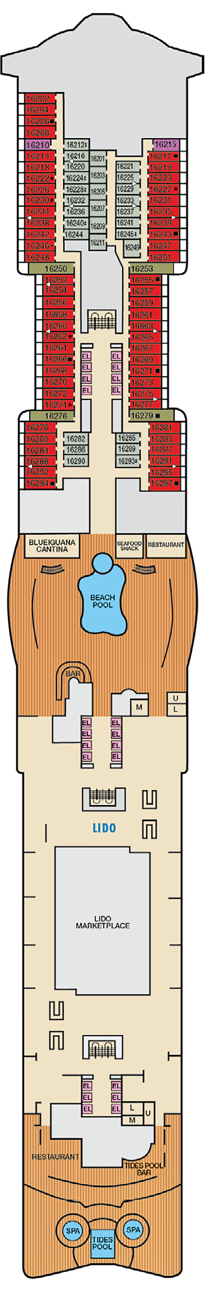 Carnival Mardi Gras Deck Plans Cruise