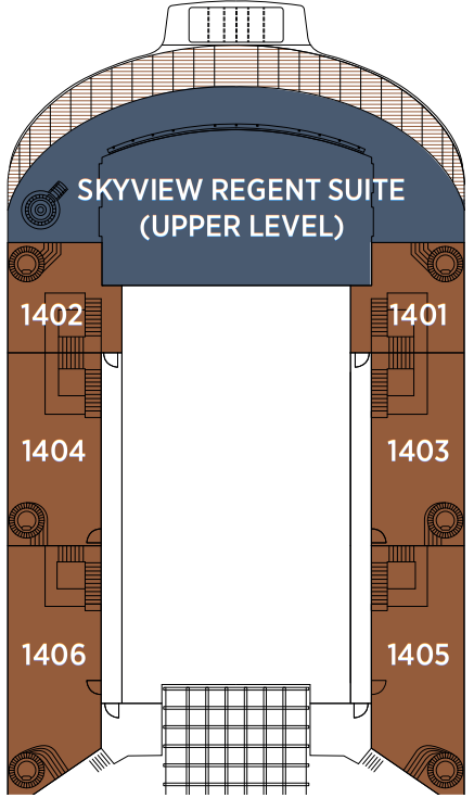 Cabins in Deck 14