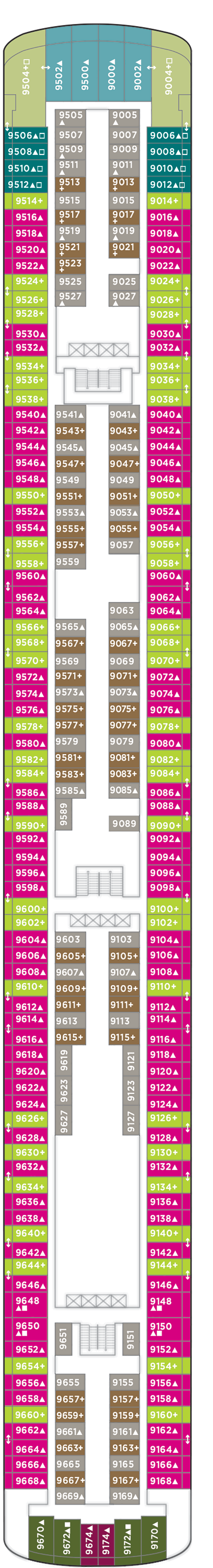 Cabins in Cubierta 9