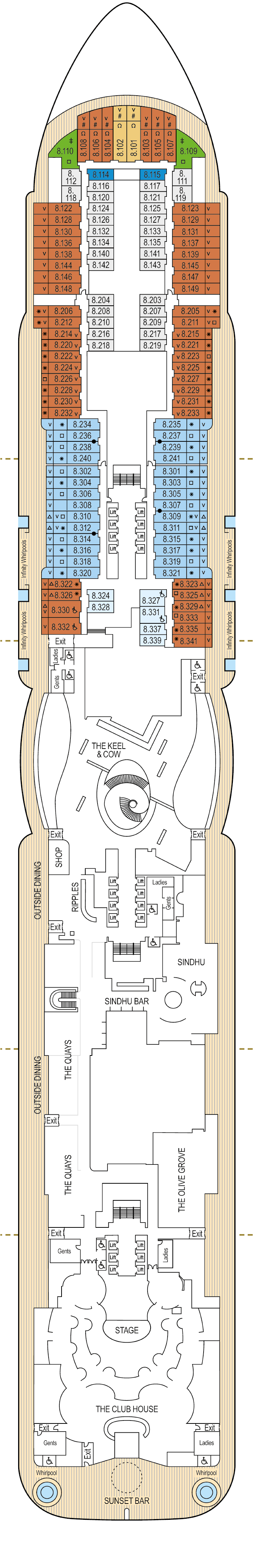 Iona – Deck Plans - Planet Cruise