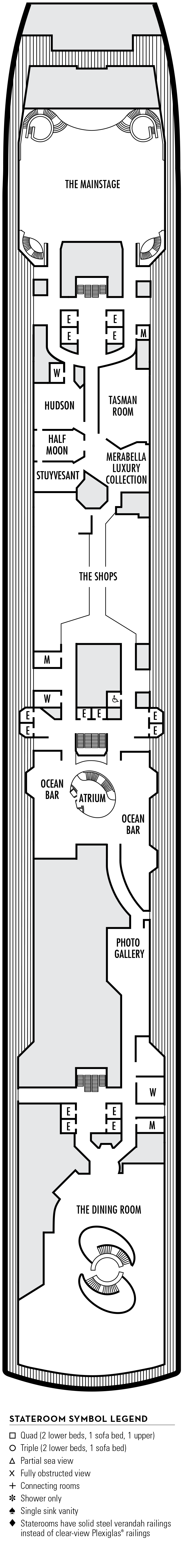 Cabins in Deck 