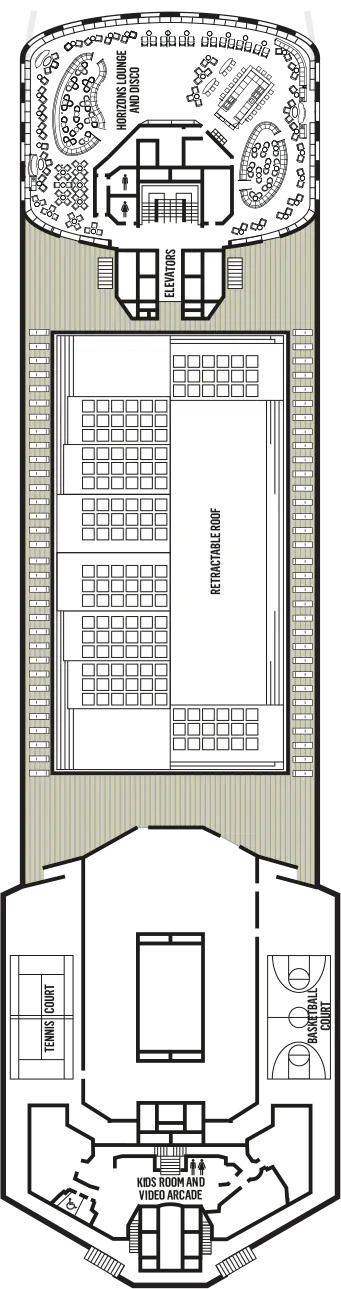 Cabins in Deck 12