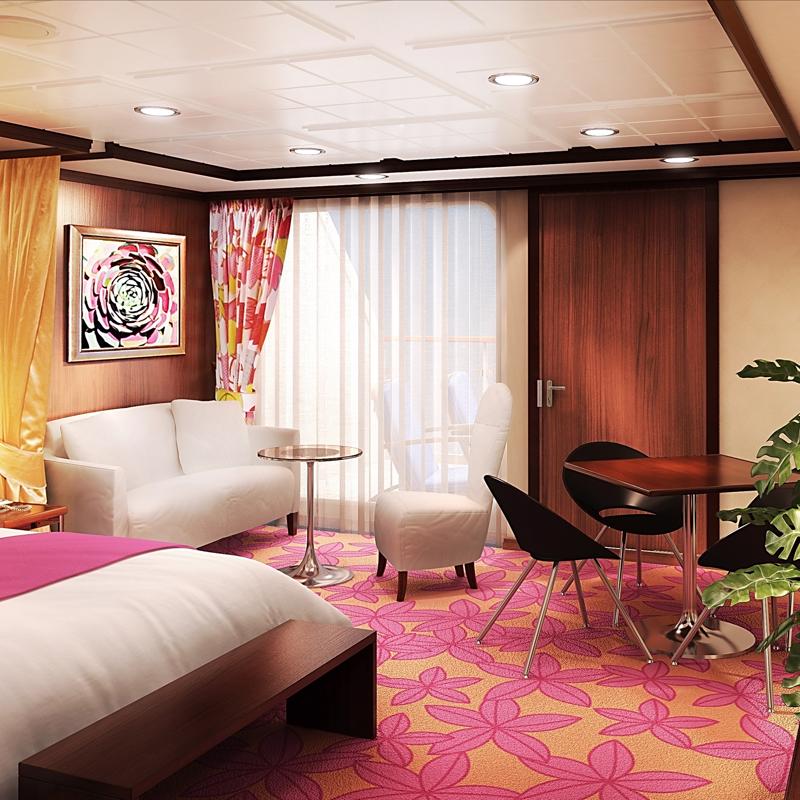 Aft-Facing Penthouse with Large Balcony-Norwegian Pearl 