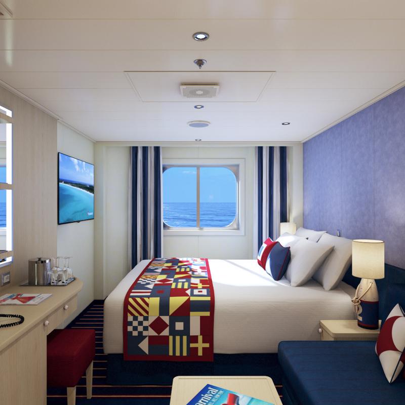 Interior with Picture Window obstructed views - Carnival Vista