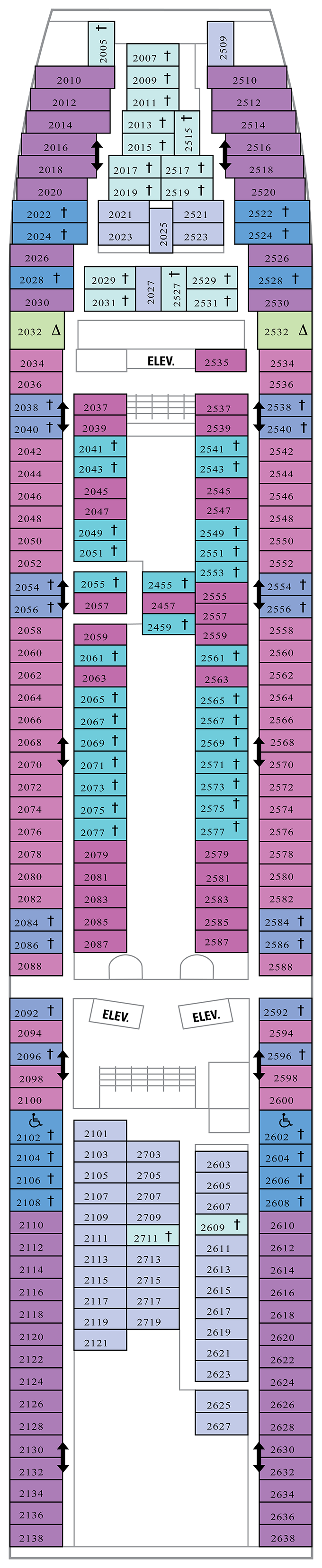 Deck Plan for Rhapsody of the Seas Iglu Cruise