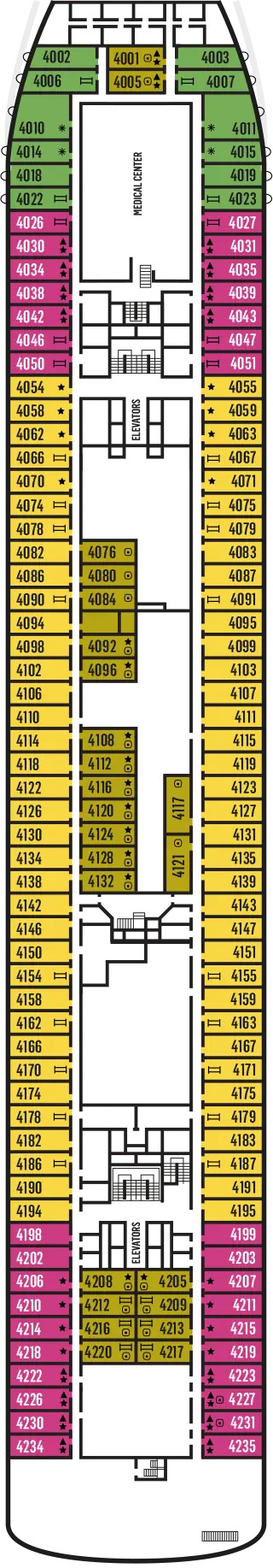Cabins in Deck 4