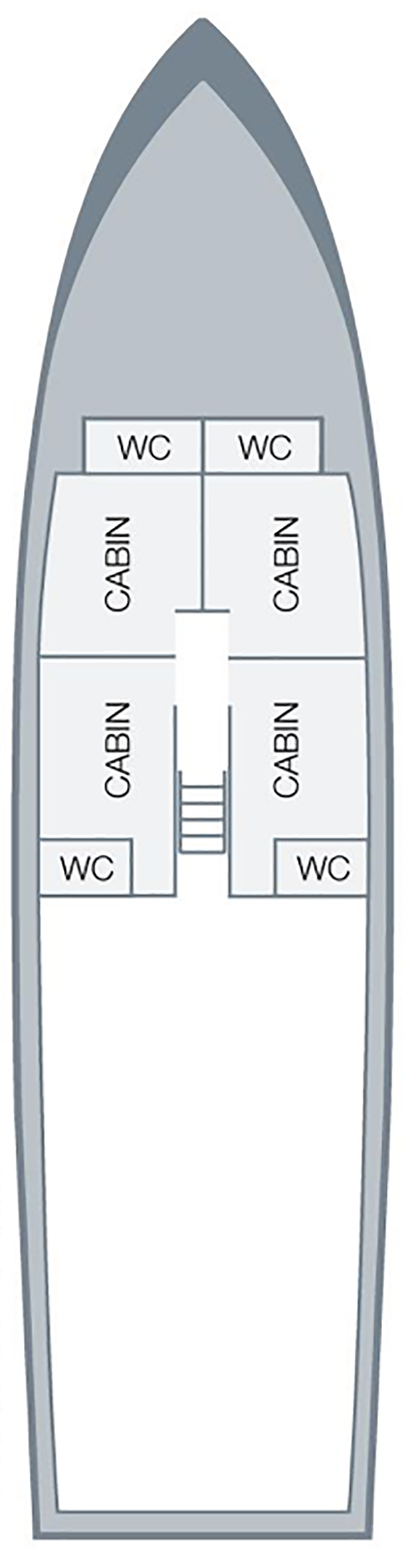 Cabins in Deck 