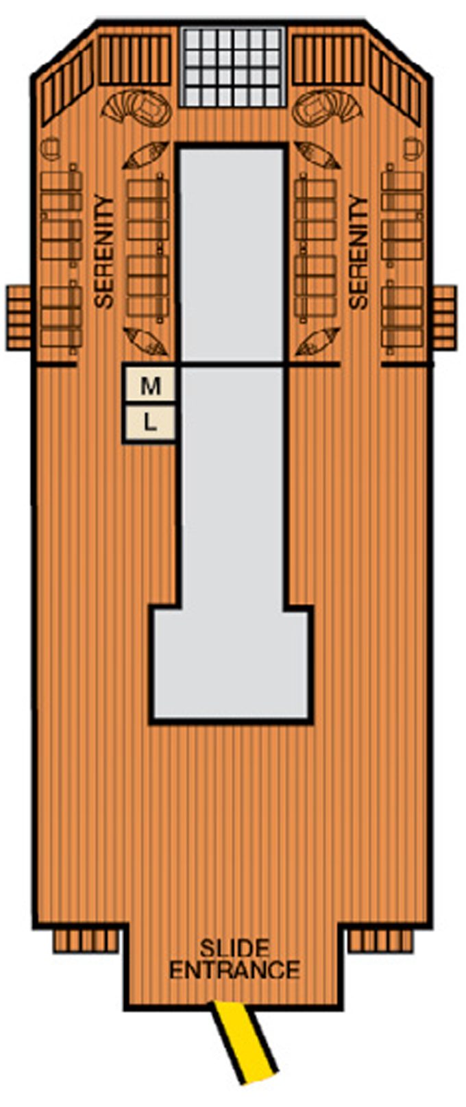 Cabins in Deck 
