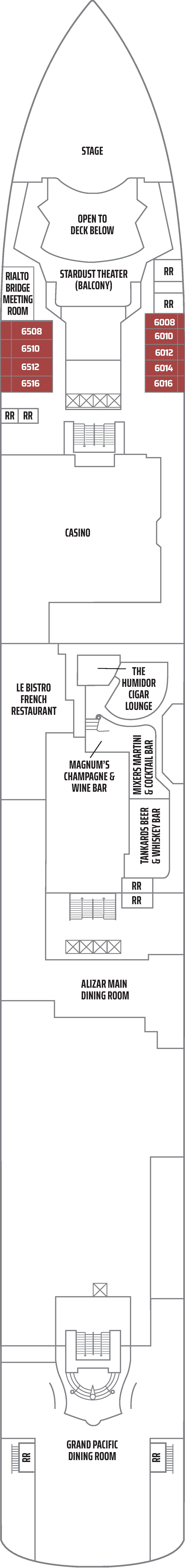Cabins in Deck 6